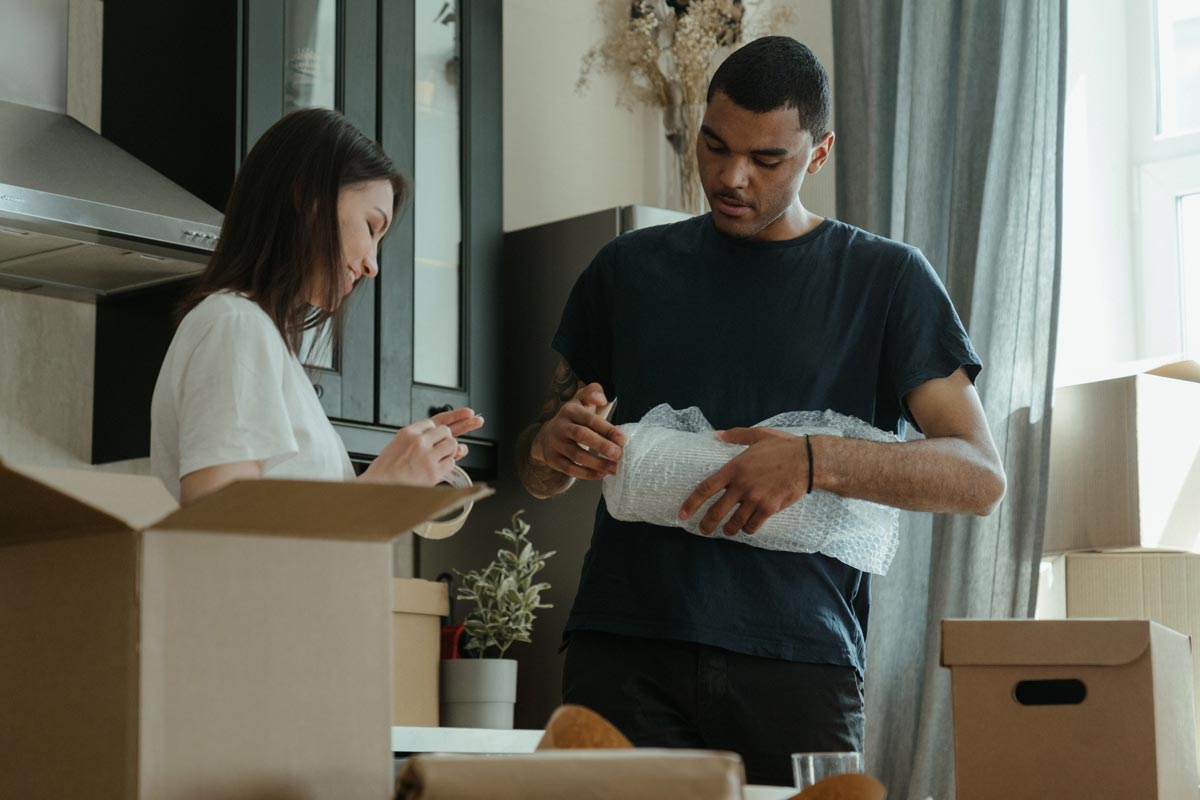 A couple packing 